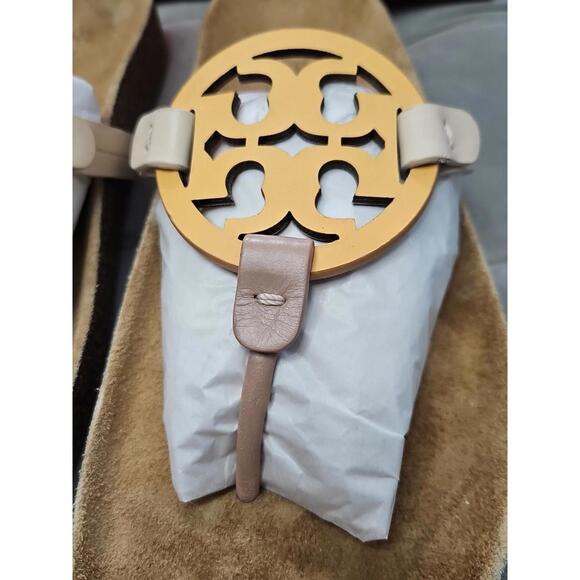 Tory Burch Miller Cloud Leather Sandals Womens Shoes 13 New - Picture 6 of 16